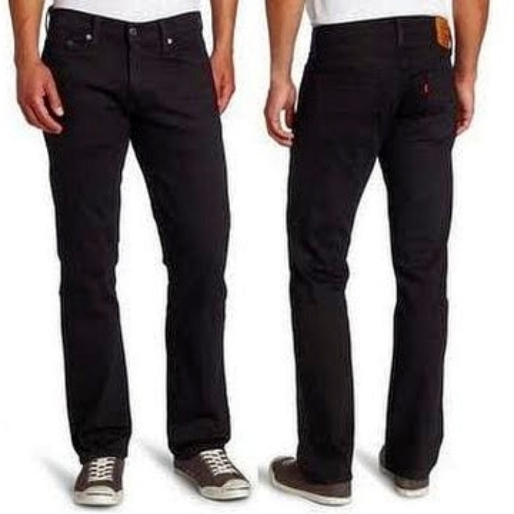 Levi 514 Straight Cut Jeans in Black